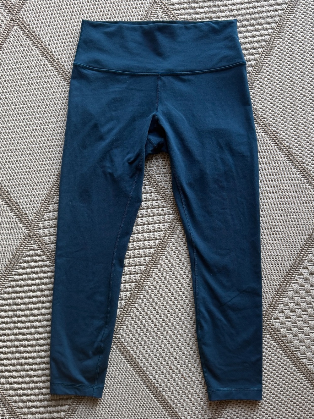 lululemon athletica Teal Wunder Under 25” High-Rise Leggings 10 activewear
